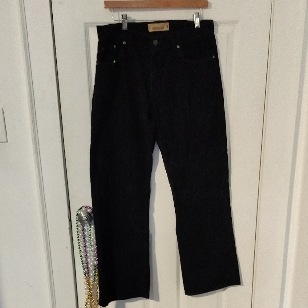 Old Navy Men's NAVY Corduroy LOOSE Fit Jean/ Pants Sz 32/32 - Picture 3 of 7